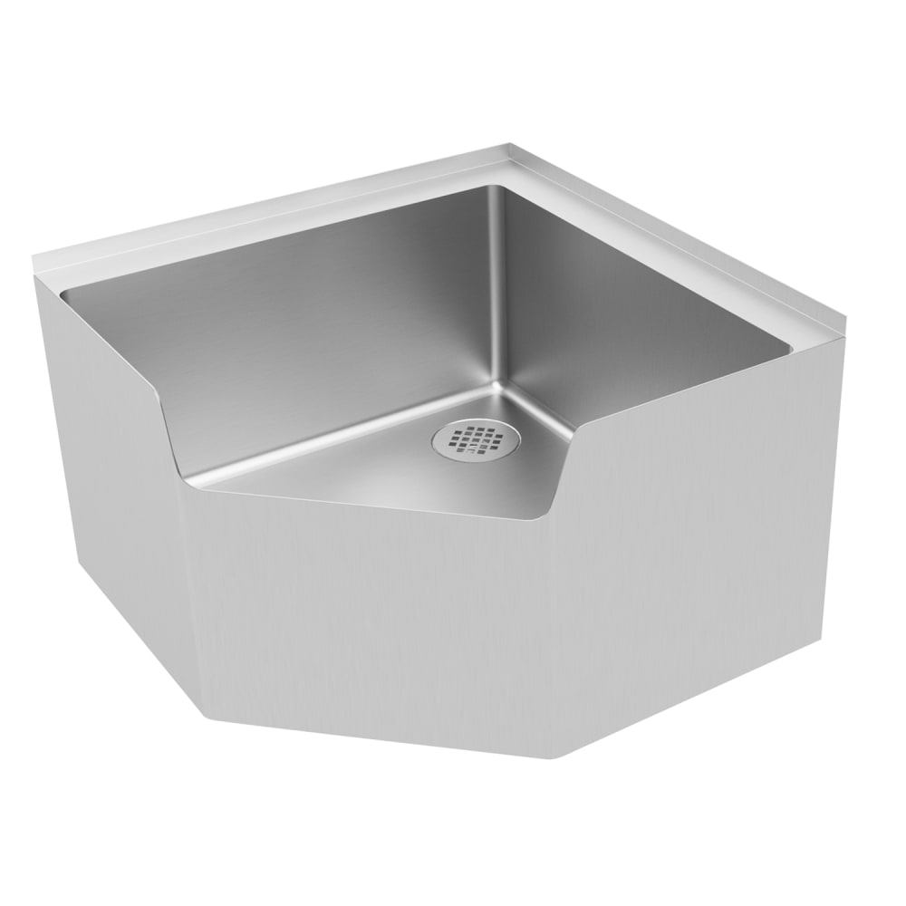 Advance Tabco 9-OP-44CDF Floor Mount Mop Sink w/ 12"D Bowl, Drop Front