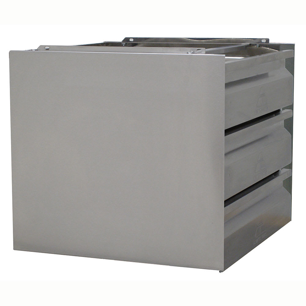 Advance Tabco ADT-3-2020 Drawer Assembly - Side Panels, 3 Tier, 20x20x4