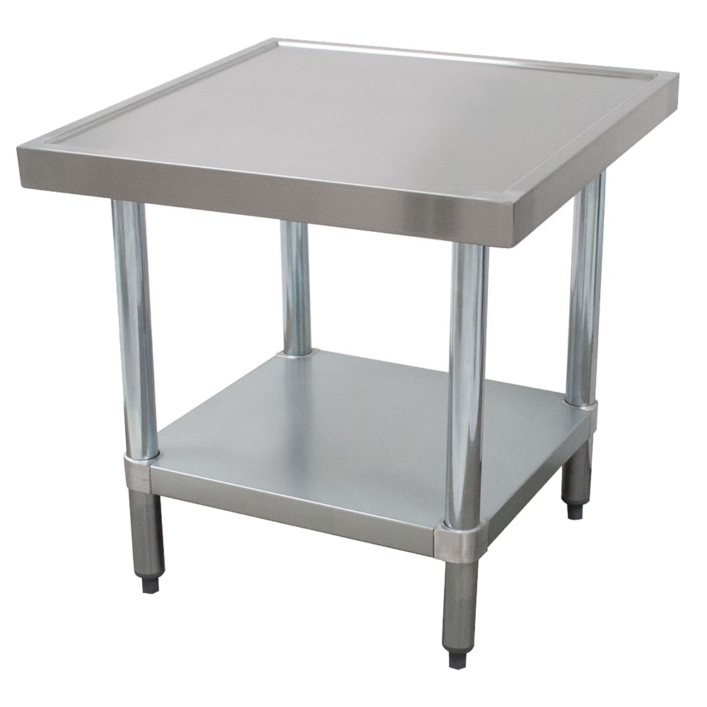 Advance Tabco AG-MT-300 30" Mixer Table w/ Galvanized Undershelf Base & Marine Edge, 30"D