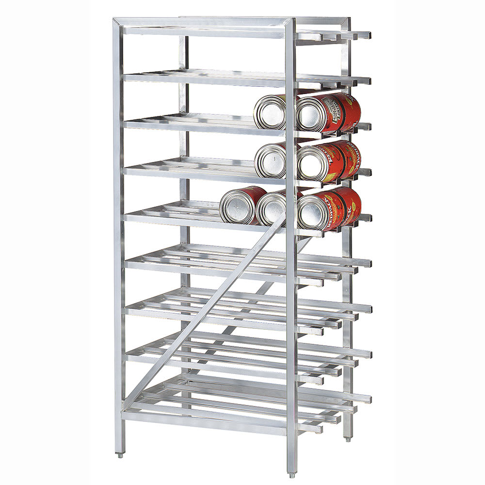 Advance Tabco CR10-162 71"H Stationary Can Rack w/ (162) #10 or (216) #5 Capacity