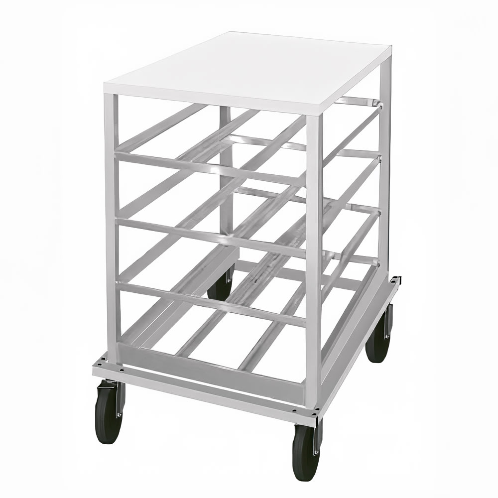Advance Tabco CRPL10-72 40 1/8"H Mobile Can Rack w/ (72) #10 or (96) #5 Capacity