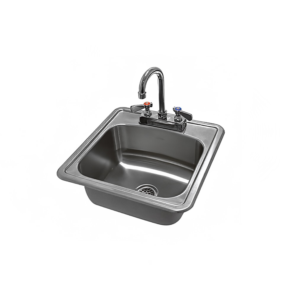 Advance Tabco DI-1-1515 (1) Compartment Drop in Sink - 12 1/4" x 10 1/4", Drain Included