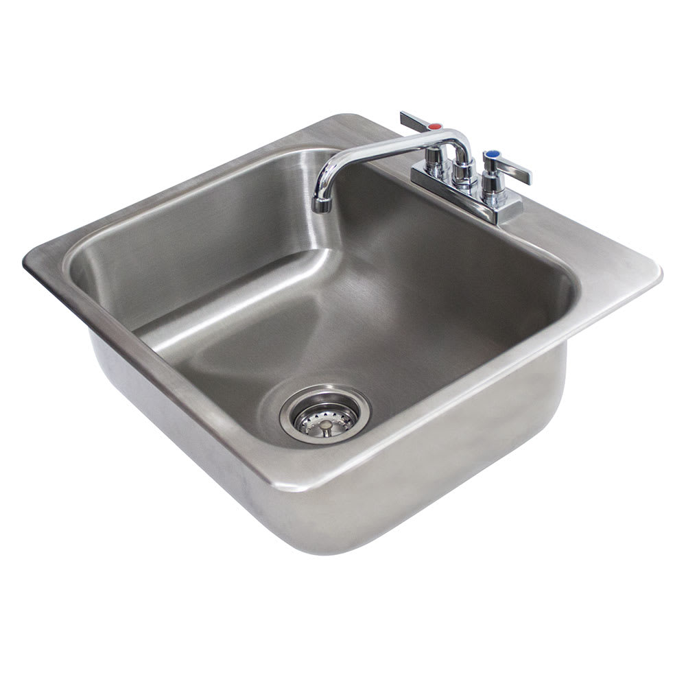 Advance Tabco DI-1-208 (1) Compartment Drop-in Sink - 20" x 16", Drain Included