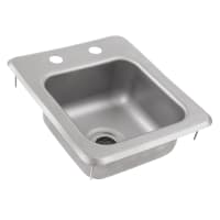 Advance Tabco DI-1-25 (1) Compartment Drop-in Sink - 9" x 9", Drain Included thumbnail 2