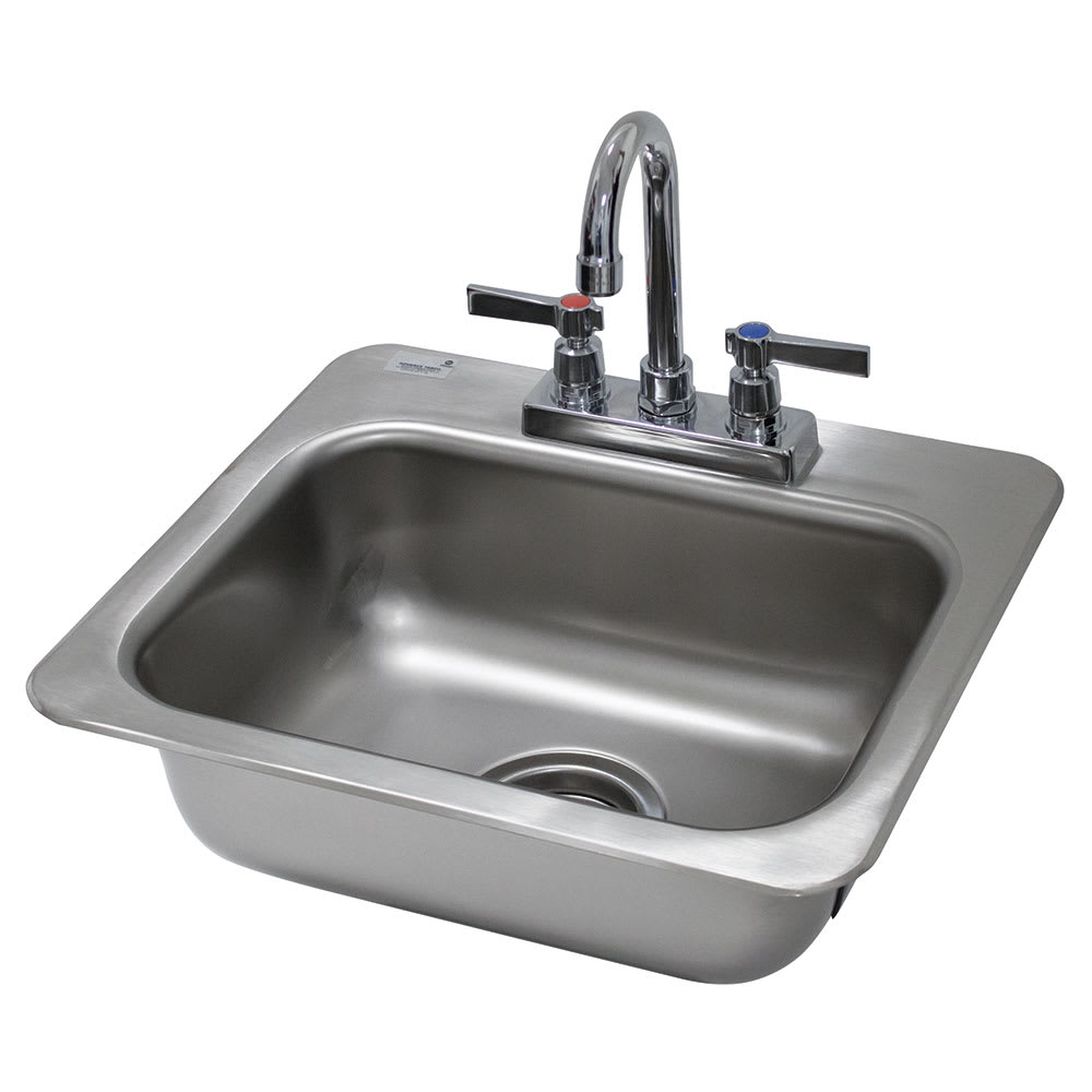 Advance Tabco DI-1-35 (1) Compartment Drop-in Sink - 14" x 10", Drain Included