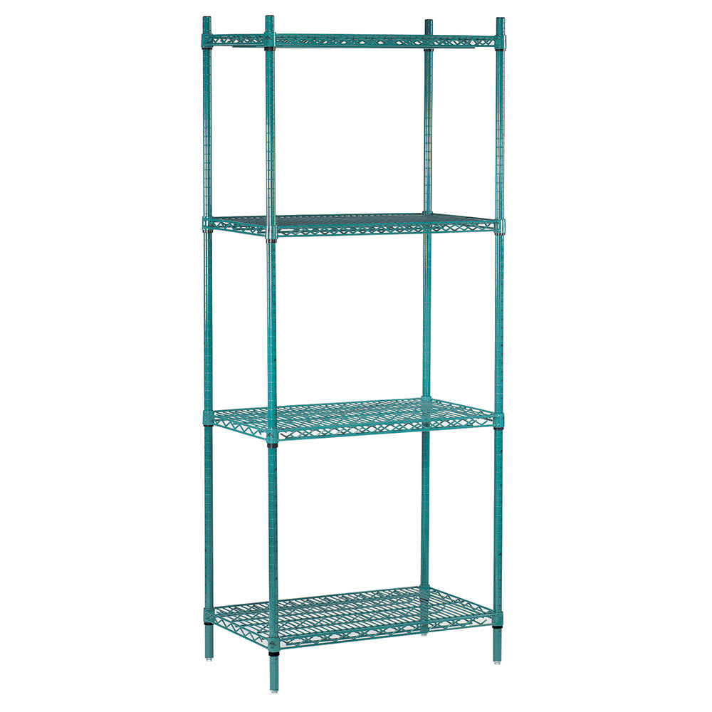 Advance Tabco EGG-2460 60" NSF 4-Tier Epoxy Coated Wire Shelf Kit - 24"W. 74"H