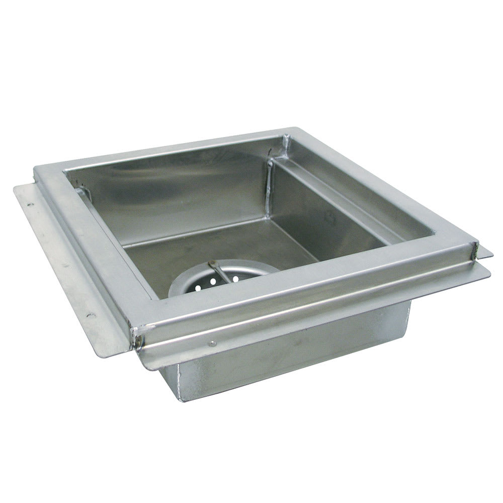 Advance Tabco FDR-1212 Floor Drain - Waste Cup, Removable Basket, 12" x 12" x 4", Stainless