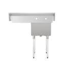 Advance Tabco FS-1-1818-18R 38 1/2" 1 Compartment Sink w/ 18"L x 18"W Bowl, 14" Deep thumbnail 4