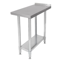 Advance Tabco FT-3015 Economy Equipment Filler Table - Galvanized Legs, Undershelf, 15x30 thumbnail 2