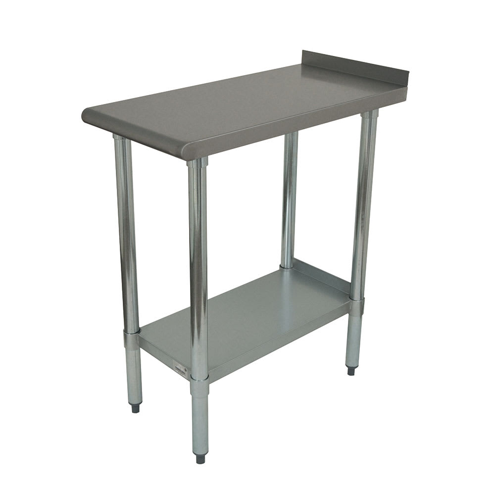 Advance Tabco FT-3018 Economy Equipment Filler Table - Galvanized Legs, Undershelf, 18x30