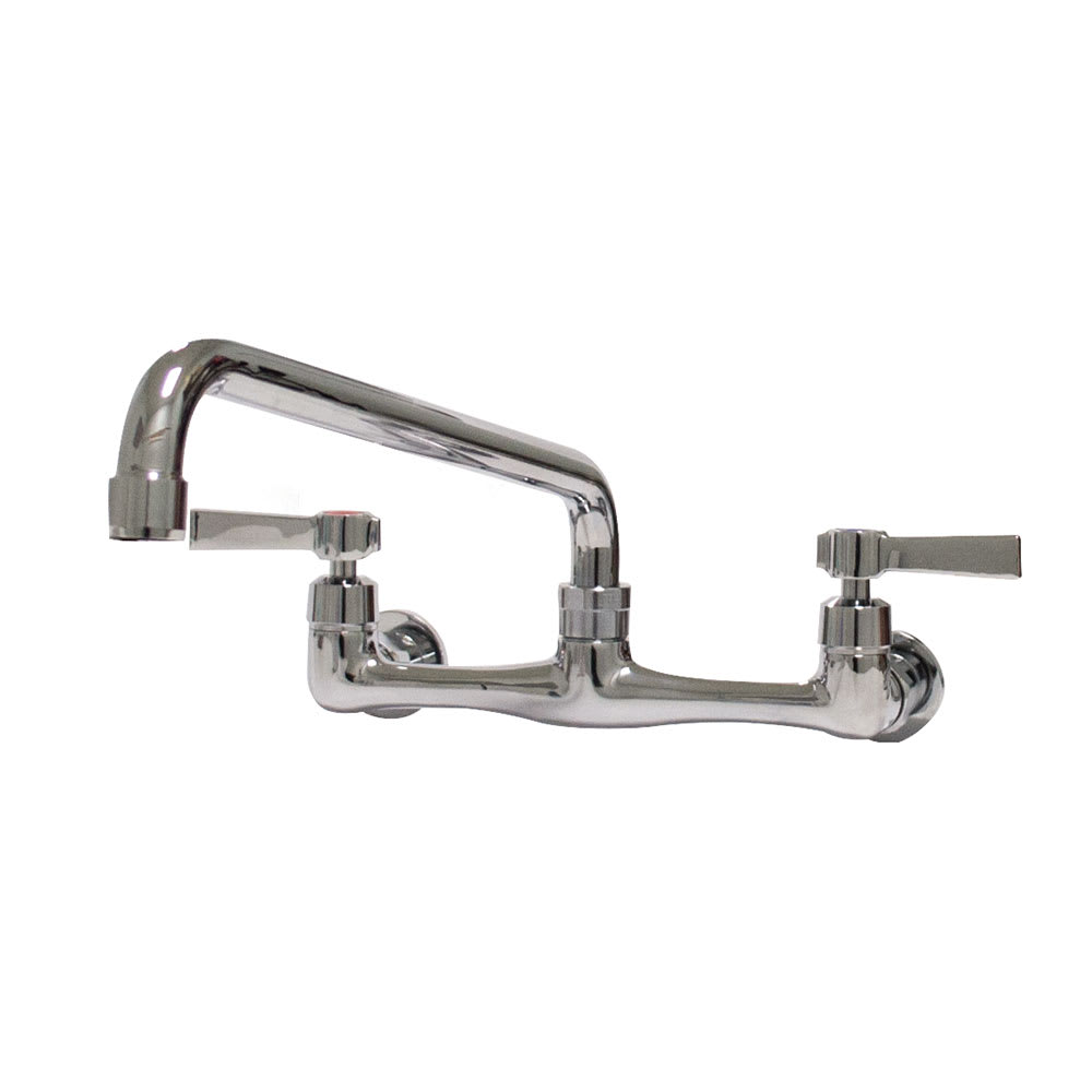 Advance Tabco K-101 Splash Mount Faucet - 8" Swing Spout, 8" On-Center