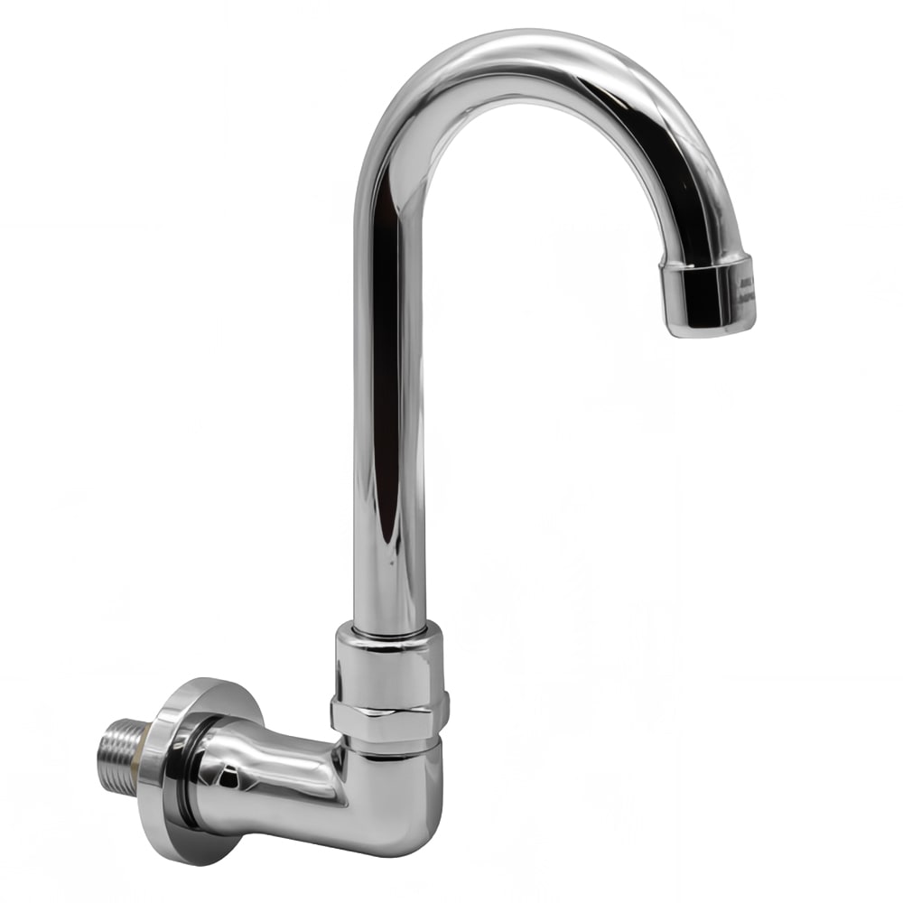Advance Tabco K-121 Splash Mount Faucet - 3 1/2" Swing Gooseneck Spout, Single Hole