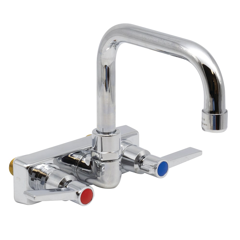 Advance Tabco K-123 Splash Mount Faucet - 6" Spout, 4" Centers, Lead Free