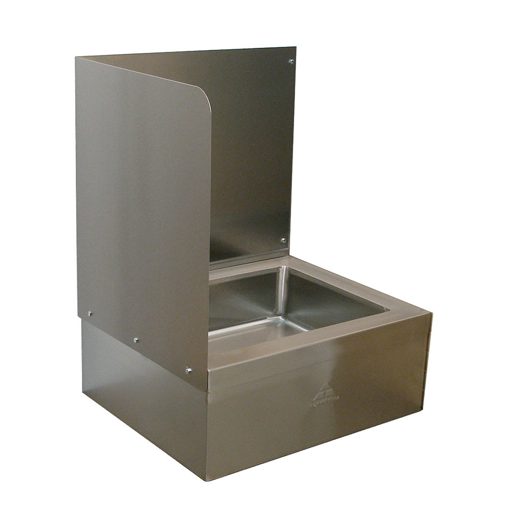 Advance Tabco K-288L Left Side for 9OP20/40 Mop Sink, Backsplash, Extends 16" Above The Sink