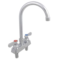 Advance Tabco K-55 Deck Mount Faucet - 8 1/2" Gooseneck Spout, 4" Centers, Lead Free thumbnail 3