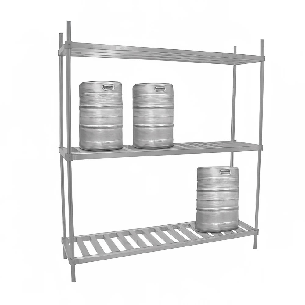 Advance Tabco KR-42-X (3) Level Keg Rack w/ (4) Keg Capacity, 42" x 20" x 76"