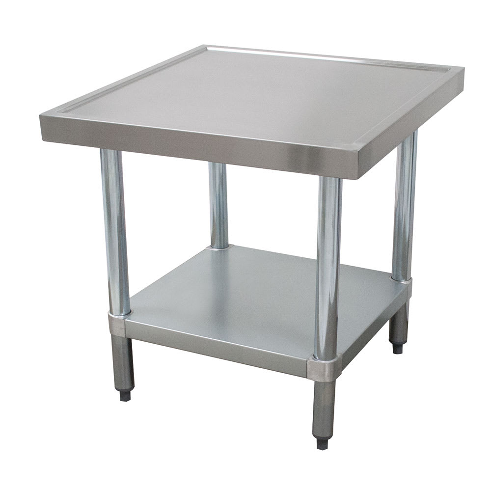 Advance Tabco MT-GL-242 24" Mixer Table w/ Galvanized Undershelf Base & Marine Edge, 24"D