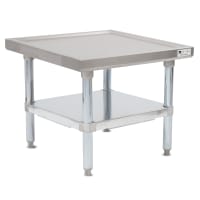 Advance Tabco MT-GL-242 24" Mixer Table w/ Galvanized Undershelf Base & Marine Edge, 24"D thumbnail 2