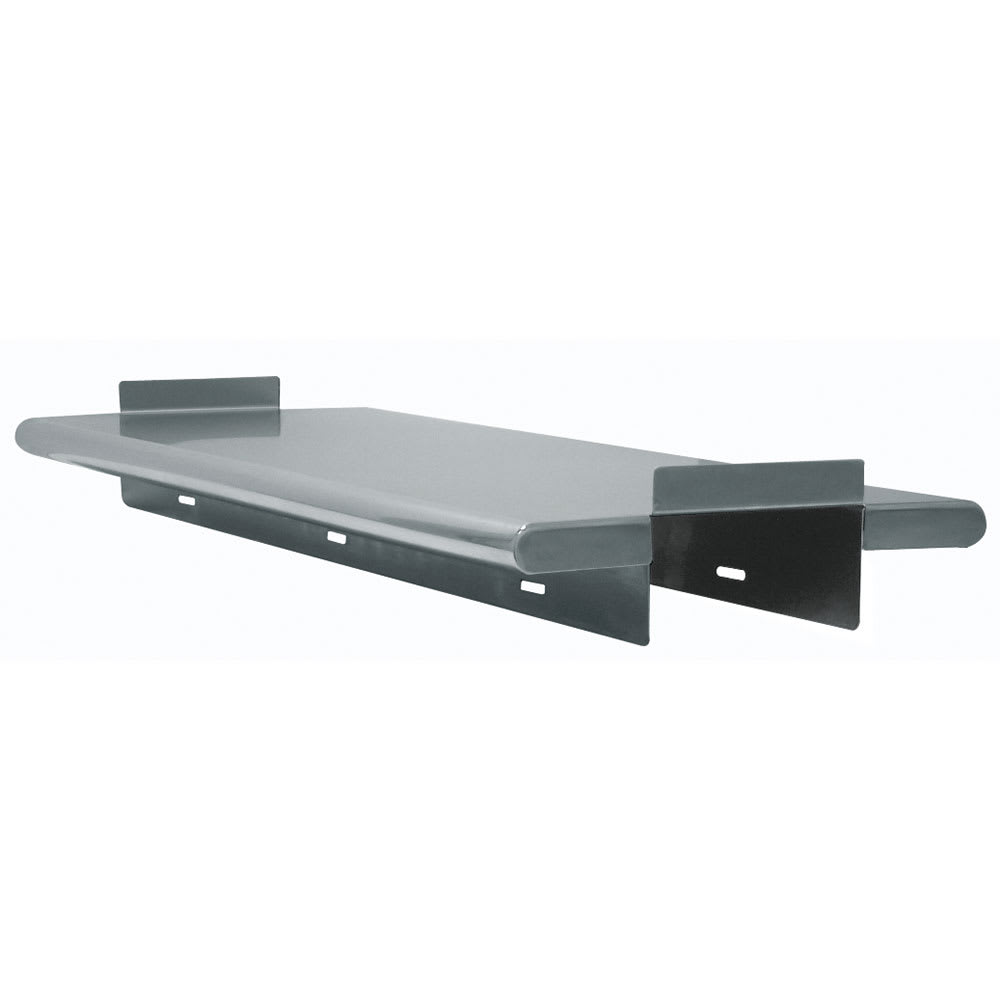 Advance Tabco PA-24-72 Pass Thru Wall Mounted Shelf, 72"W x 24"D, Stainless