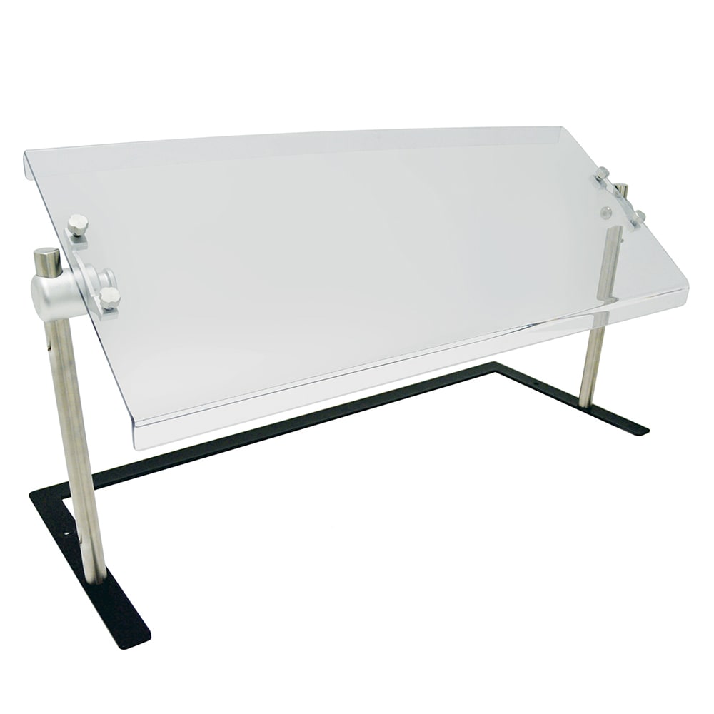 Advance Tabco PFS-60B 60" Portable Sneeze Guard - Thermoplastic/Steel, Black
