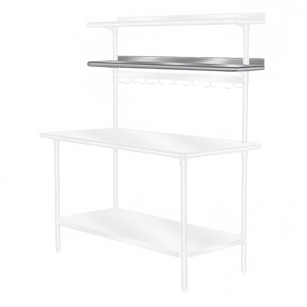 Advance Tabco PT-12R-36 36" Table Mount Shelf - 1 Deck, Rear-Mount, 12"L, Stainless