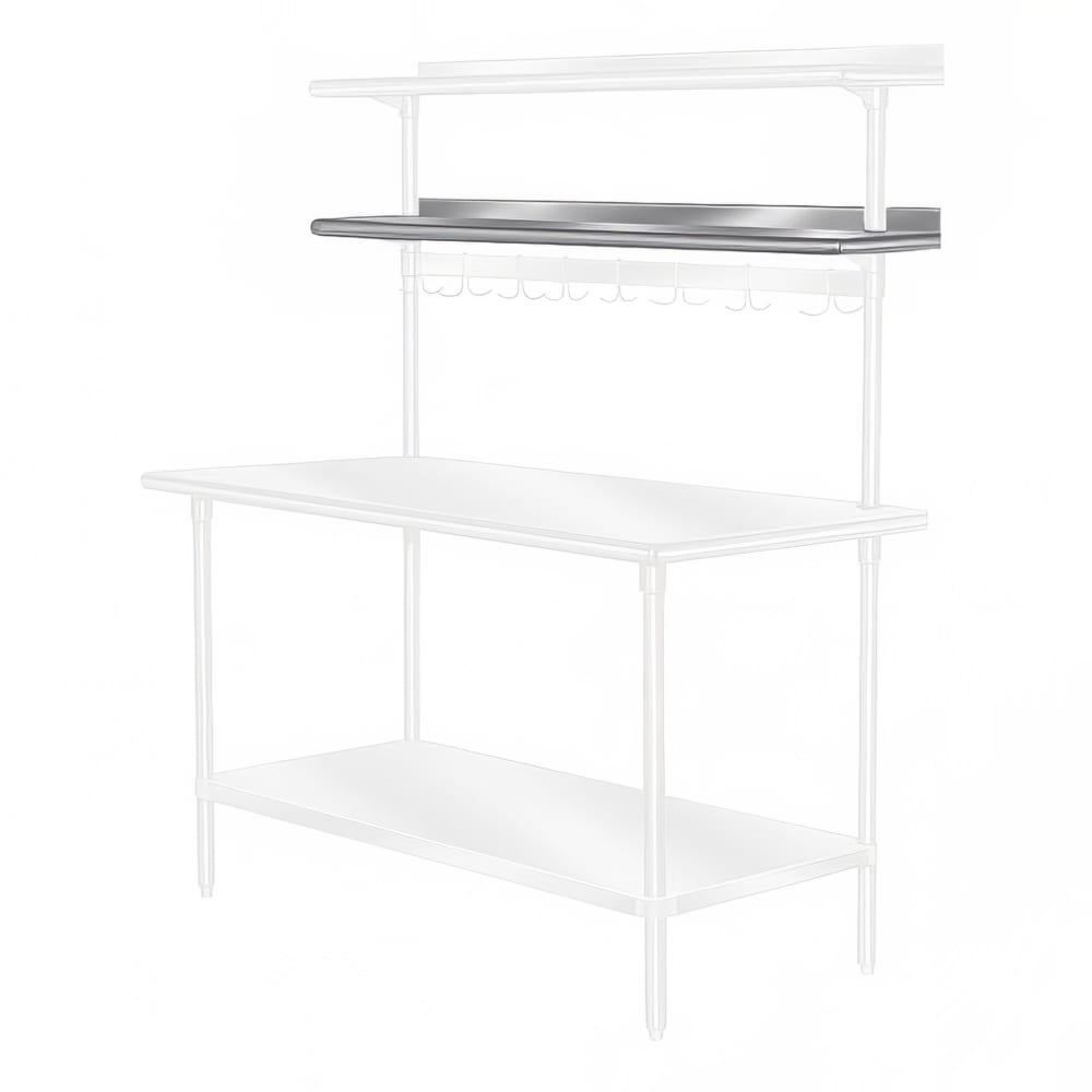 Advance Tabco PT-15R-72 72" Table Mount Shelf - 1 Deck, Rear-Mount, 15"L, Stainless