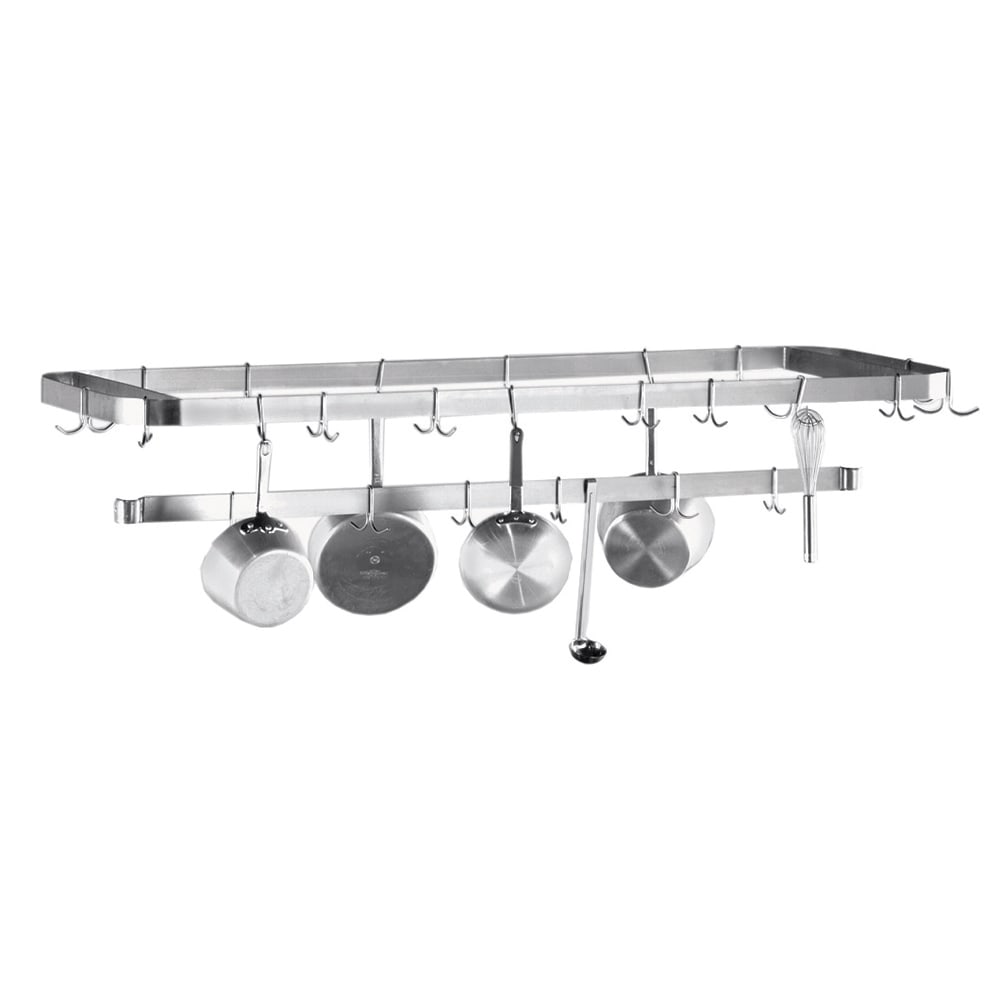 Advance Tabco SCT-72 72" Table-Mount Pot Rack w/ (18) Hooks, Stainless Steel