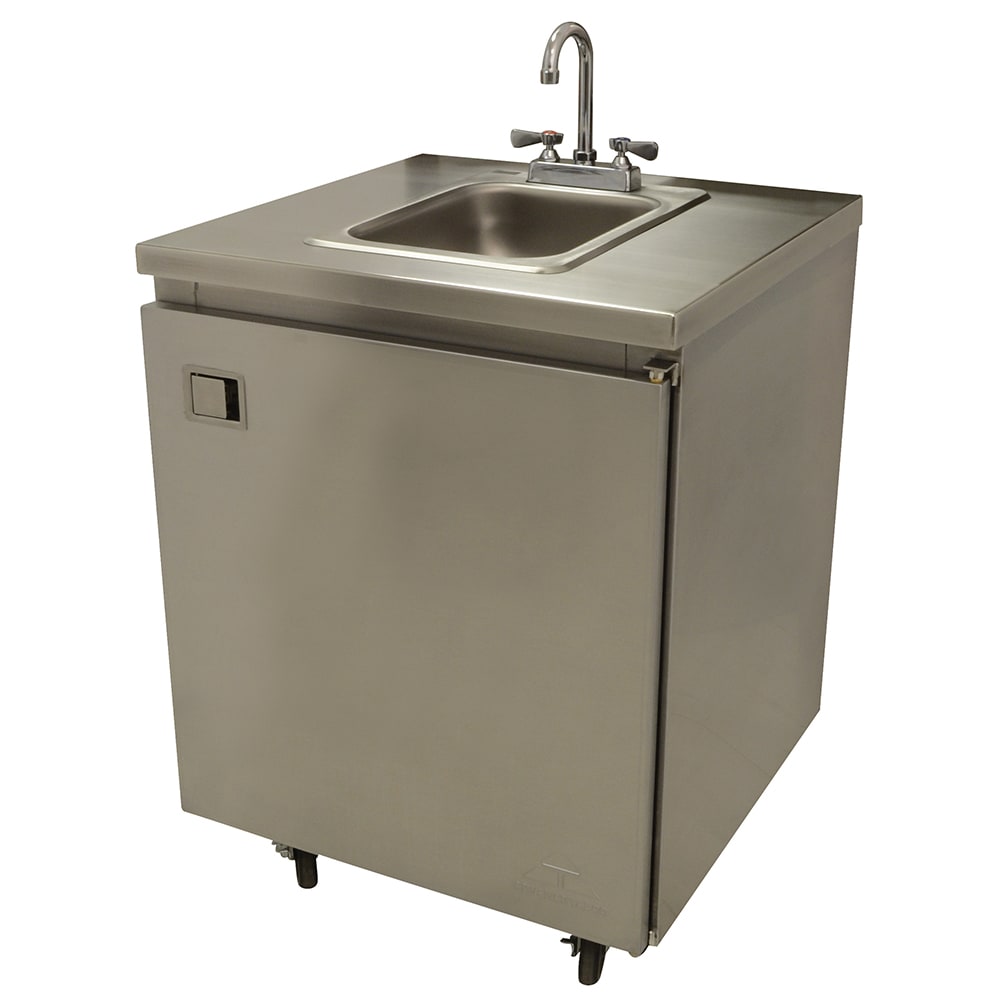 Advance Tabco SHK-MSC-31CH 35 1/2"H Portable Hand Sink w/ 5"D Bowl, Hot & Cold Water