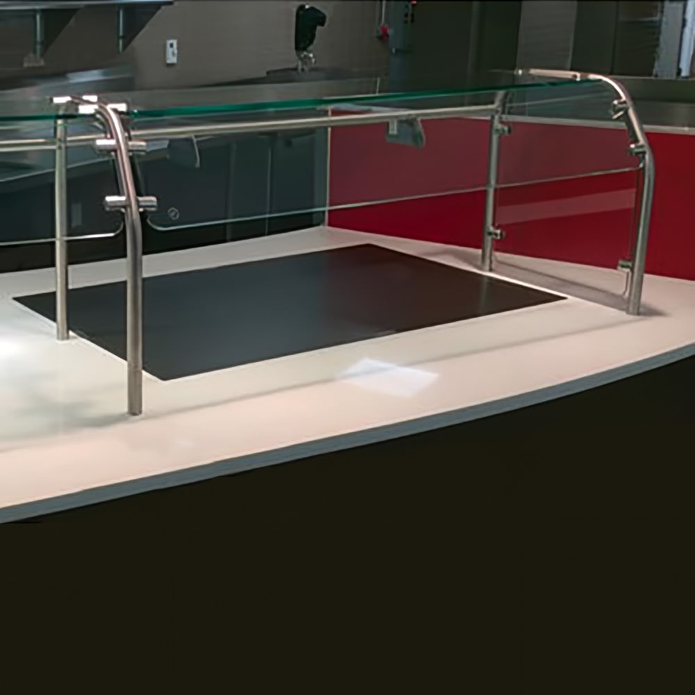 Advance Tabco STFS-12-48 Self Service Counter Mount Food Shield - 48"L x 20"H, Glass