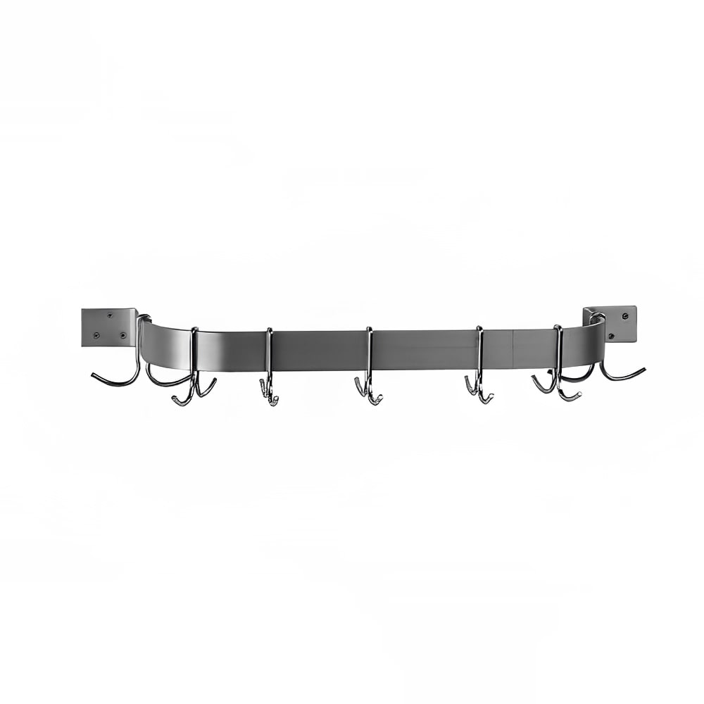 Advance Tabco SW1-60 60" Residential Wall Mount Pot Rack - 9-Double Hooks, Stainless