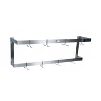 Advance Tabco SW-48-EC 48" Wall-Mount Pot Rack w/ (12) Double Hooks, Stainless Steel thumbnail 2
