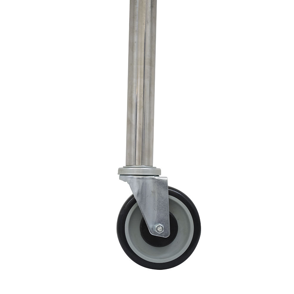 Advance Tabco TA-25G-4 5" Casters w/ Galvanized Legs, (2) w/ Brakes, Rubber