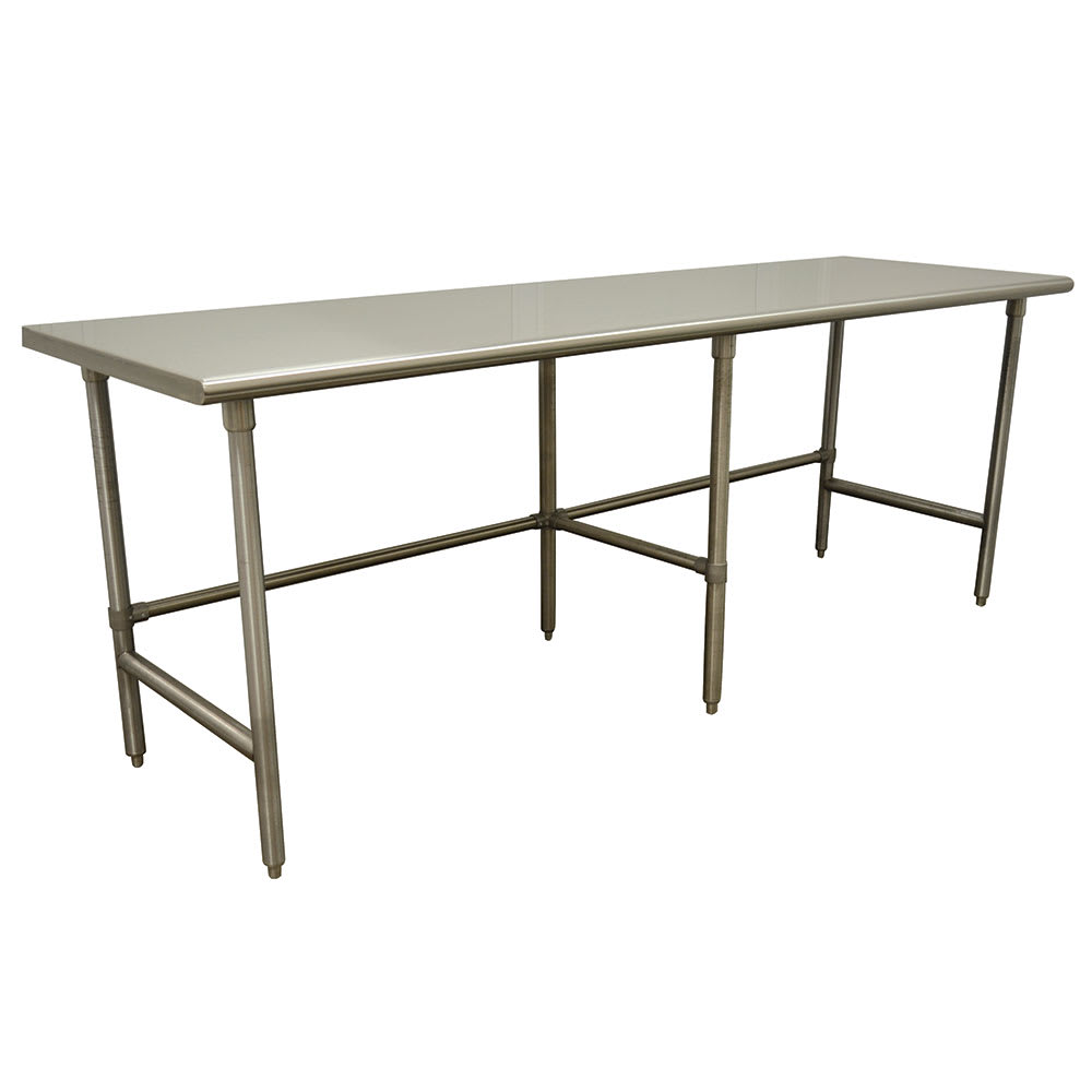 Advance Tabco TAG-2411 132" 16 ga Work Table w/ 430 Series Stainless Flat Top