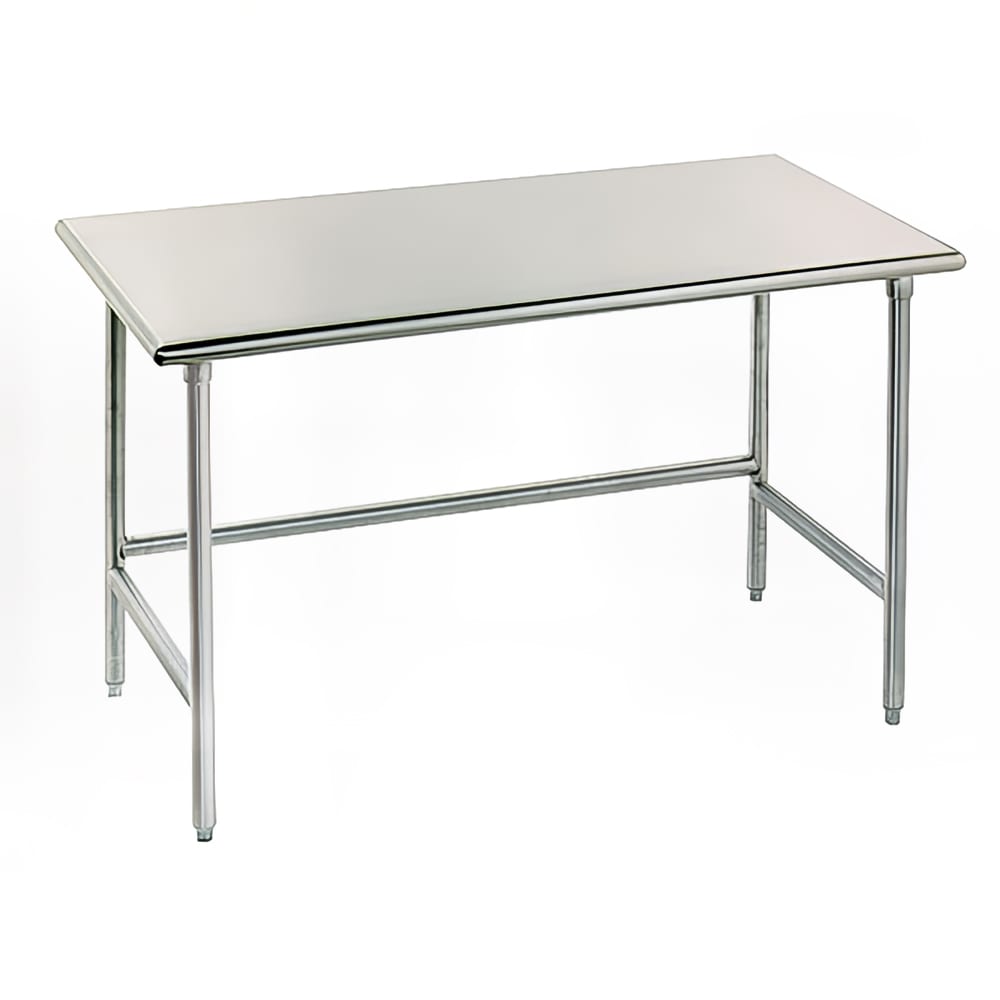 Advance Tabco TAG-367 84" 16 ga Work Table w/ 430 Series Stainless Flat Top