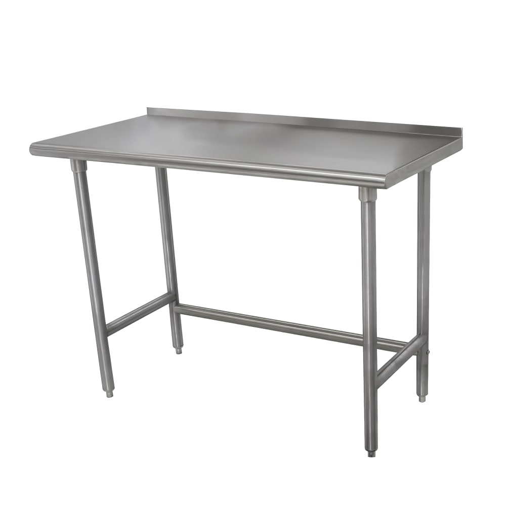 Advance Tabco TFLAG-366-X 72" 16 ga Work Table w/ 430 Series Stainless Top, 1 1/2" Backsplash