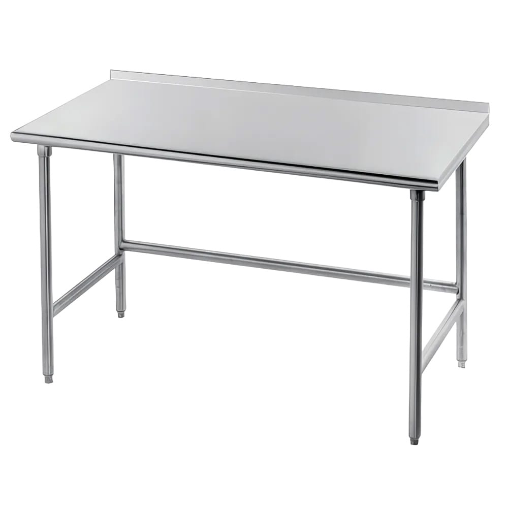 Advance Tabco TFLG-302 24" 14 ga Work Table w/ 304 Series Stainless Top, 1 1/2" Backsplash