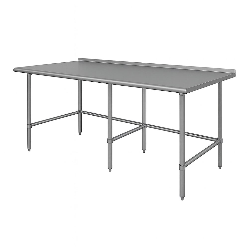 Advance Tabco TFMG-368 96" 16 ga Work Table w/ 304 Series Stainless Top, 1 1/2" Backsplash