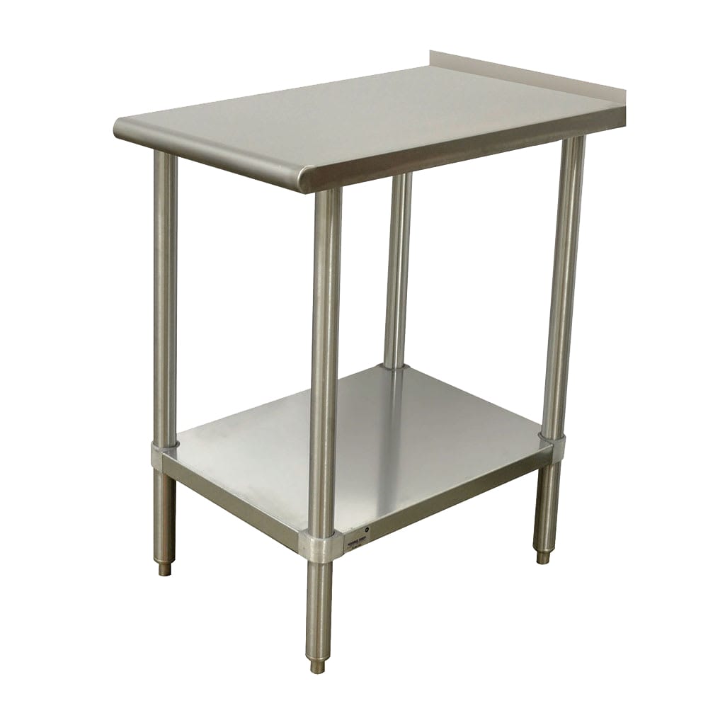 Advance Tabco TFMSU-152 Equipment Filler Table - 15x24", Undershelf, 1 1/2" Turn Up In Rear, Stainless