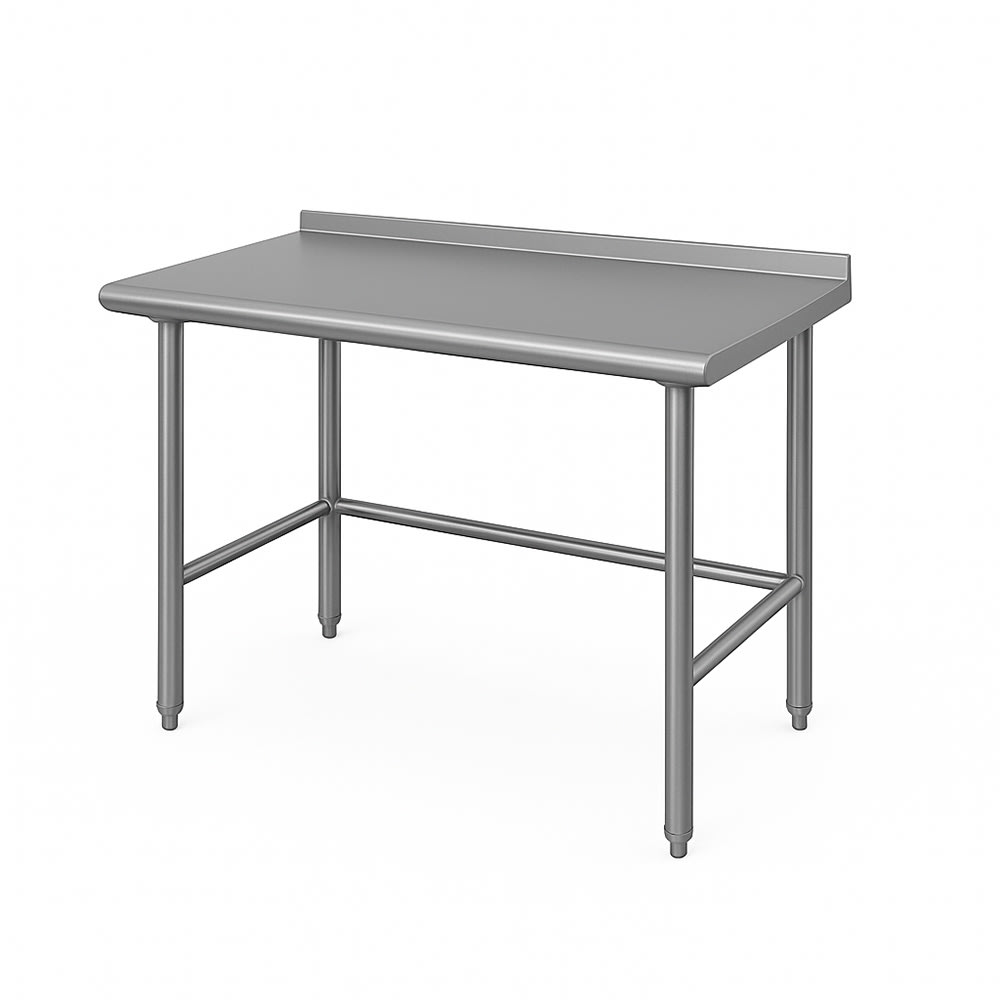 Advance Tabco TFSS-245 60" 14 ga Work Table w/ 304 Series Stainless Top, 1 1/2" Backsplash