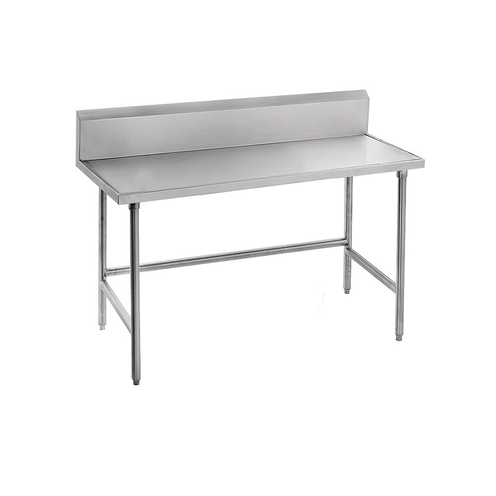 Advance Tabco TKAG-240 30" 16 ga Work Table w/ 430 Series Stainless Top, 5" Backsplash