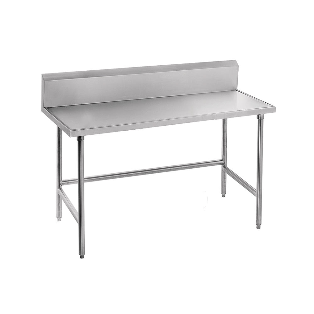 Advance Tabco TKMG-245 60" 16 ga Work Table w/ 304 Series Stainless Top, 5" Backsplash