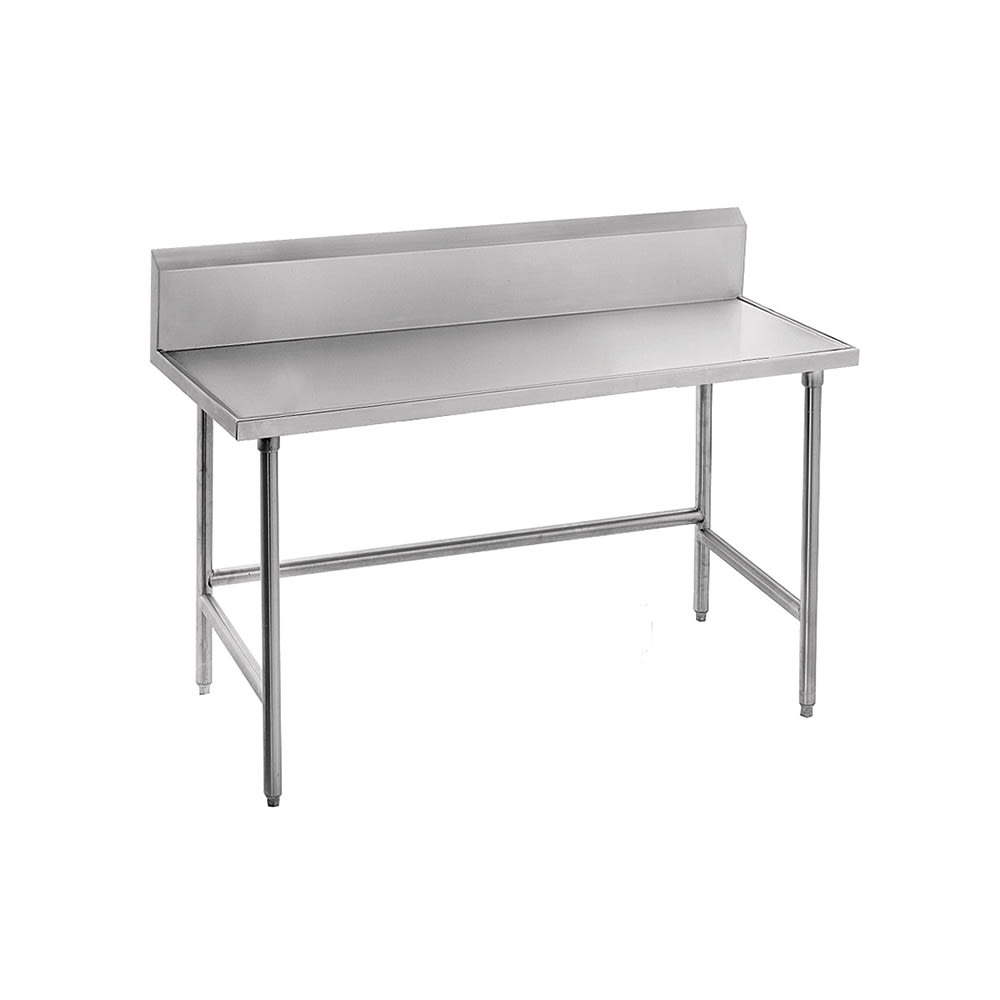 Advance Tabco TKMG-300 30" 16 ga Work Table w/ 304 Series Stainless Top, 5" Backsplash