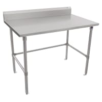 Advance Tabco TKMS-306 72" 16 ga Work Table w/ 304 Series Stainless Top, 5" Backsplash thumbnail 2