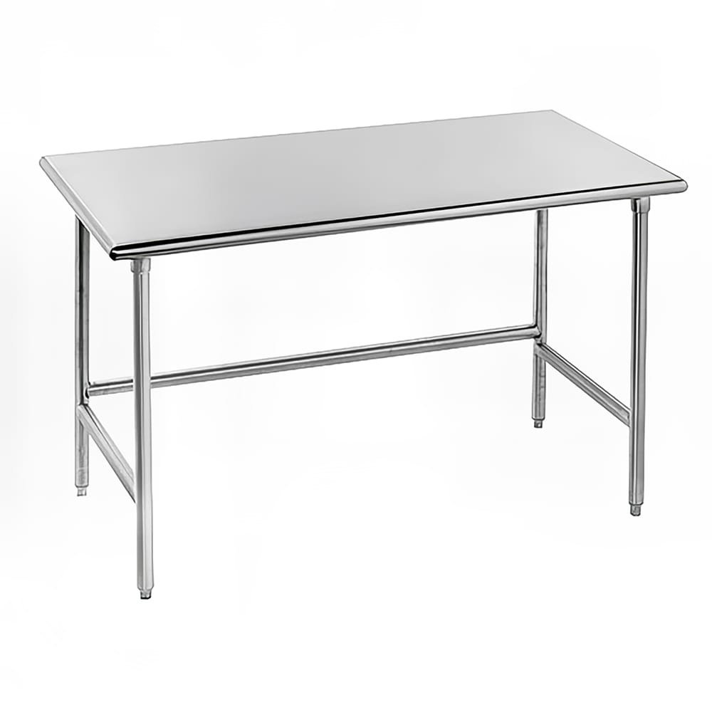 Advance Tabco TMG-367 84" 16 ga Work Table w/ 304 Series Stainless Flat Top