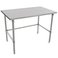 Advance Tabco TMS-3010 120" 16 ga Work Table w/ 304 Series Stainless Flat Top thumbnail 3