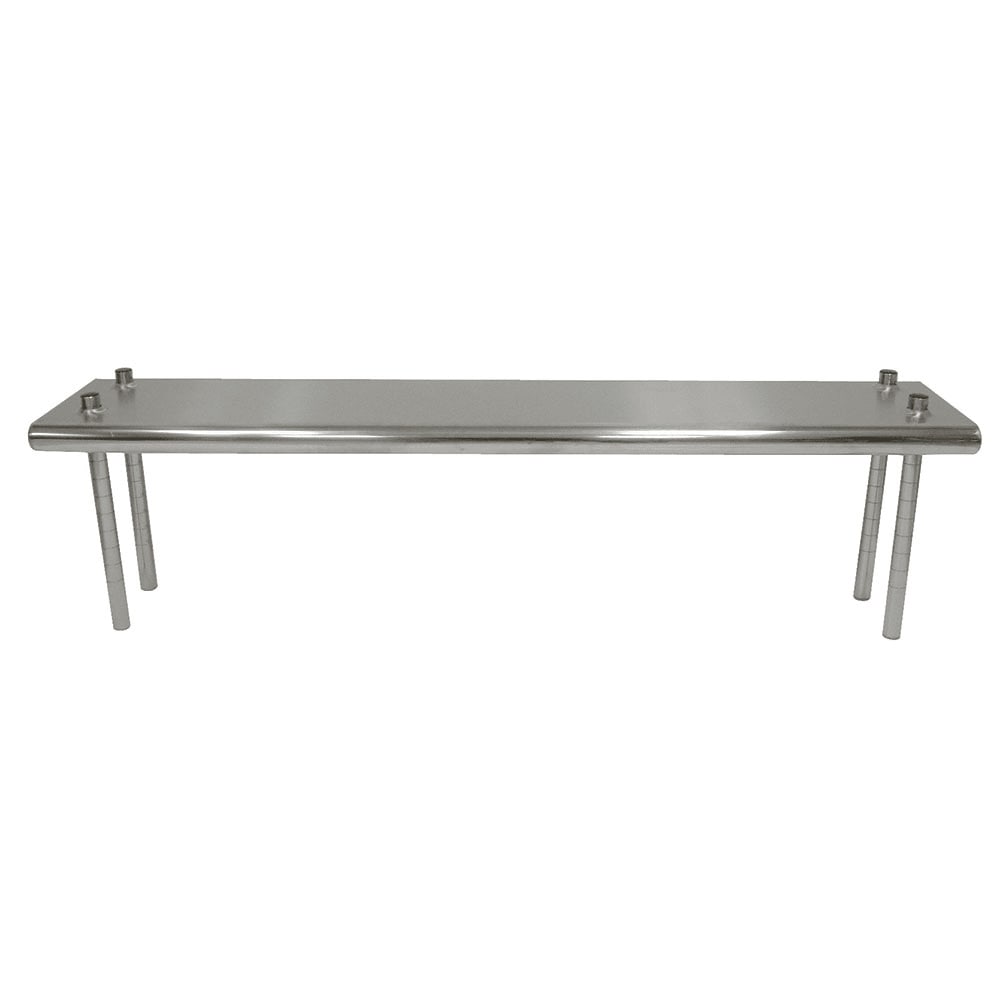Advance Tabco TS-12-60 Table Mount Shelf - Single Deck, 60" x 12", 18 ga 430 Stainless