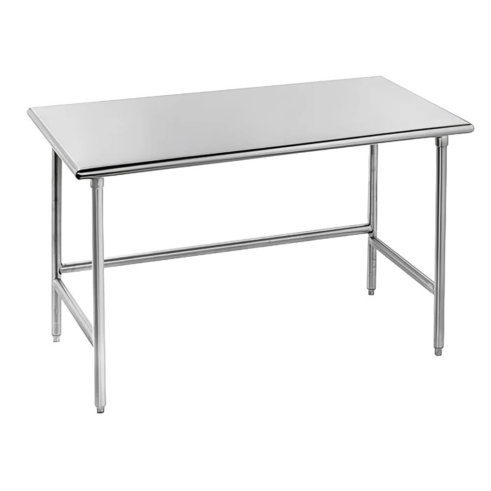 Advance Tabco TSAG-245 60" 16 ga Work Table w/ 430 Series Stainless Flat Top