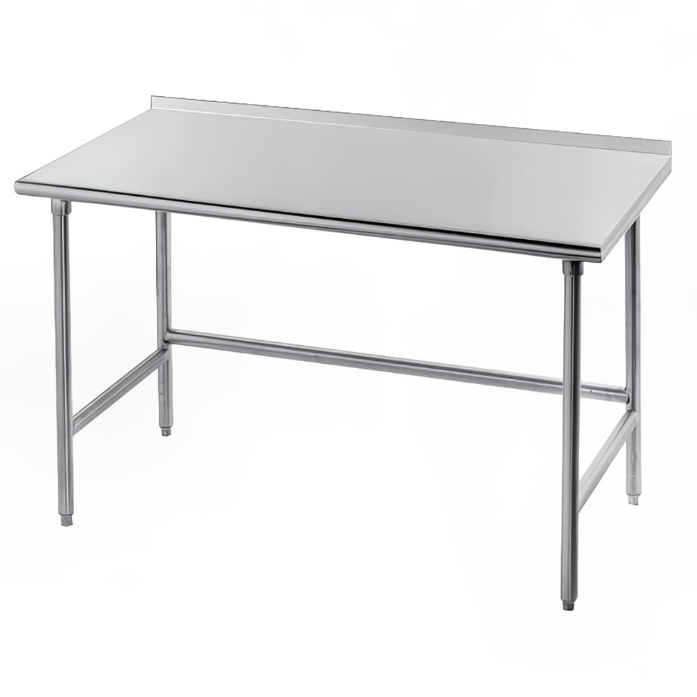 Advance Tabco TSFG-305 60" 16 ga Work Table w/ 430 Series Stainless Top, 1 1/2" Backsplash