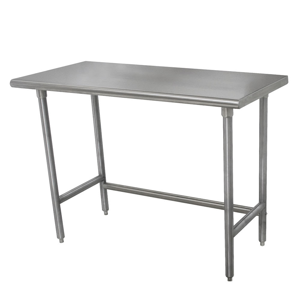 Advance Tabco TSLAG-244-X 48" 16 ga Work Table w/ 430 Series Stainless Flat Top