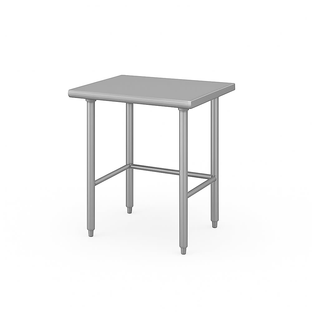 Advance Tabco TSS-302 24" 14 ga Work Table w/ 304 Series Stainless Flat Top